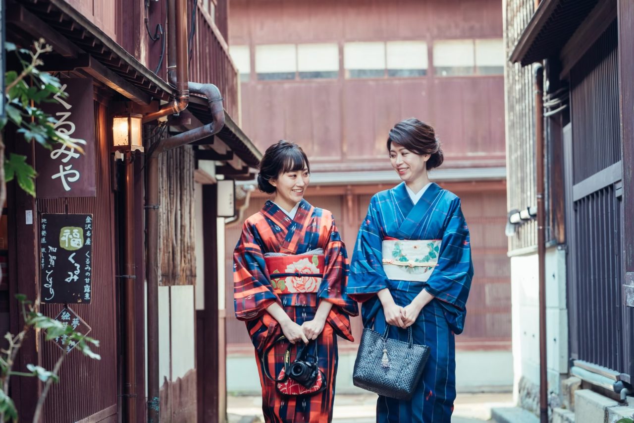 金沢・ひがし茶屋街で着物撮影