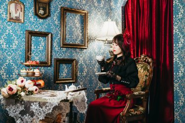 金沢市中心部にできたセルフ写真館＆レトロ貸衣装「月見にキテネ」さんで撮影してきました
