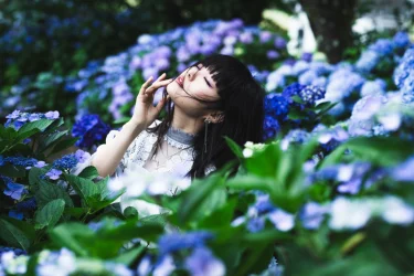 久々の長野県遠征でモデルのむらさきさんと紫陽花やストーリートポートレートを撮ってきました