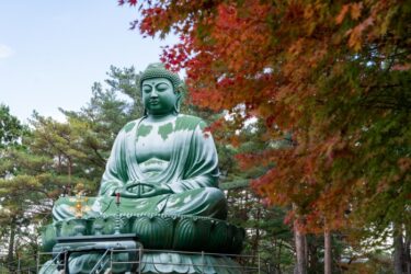 紅葉が進む能登半島に行ってきました【平等寺・能登長寿大仏など】